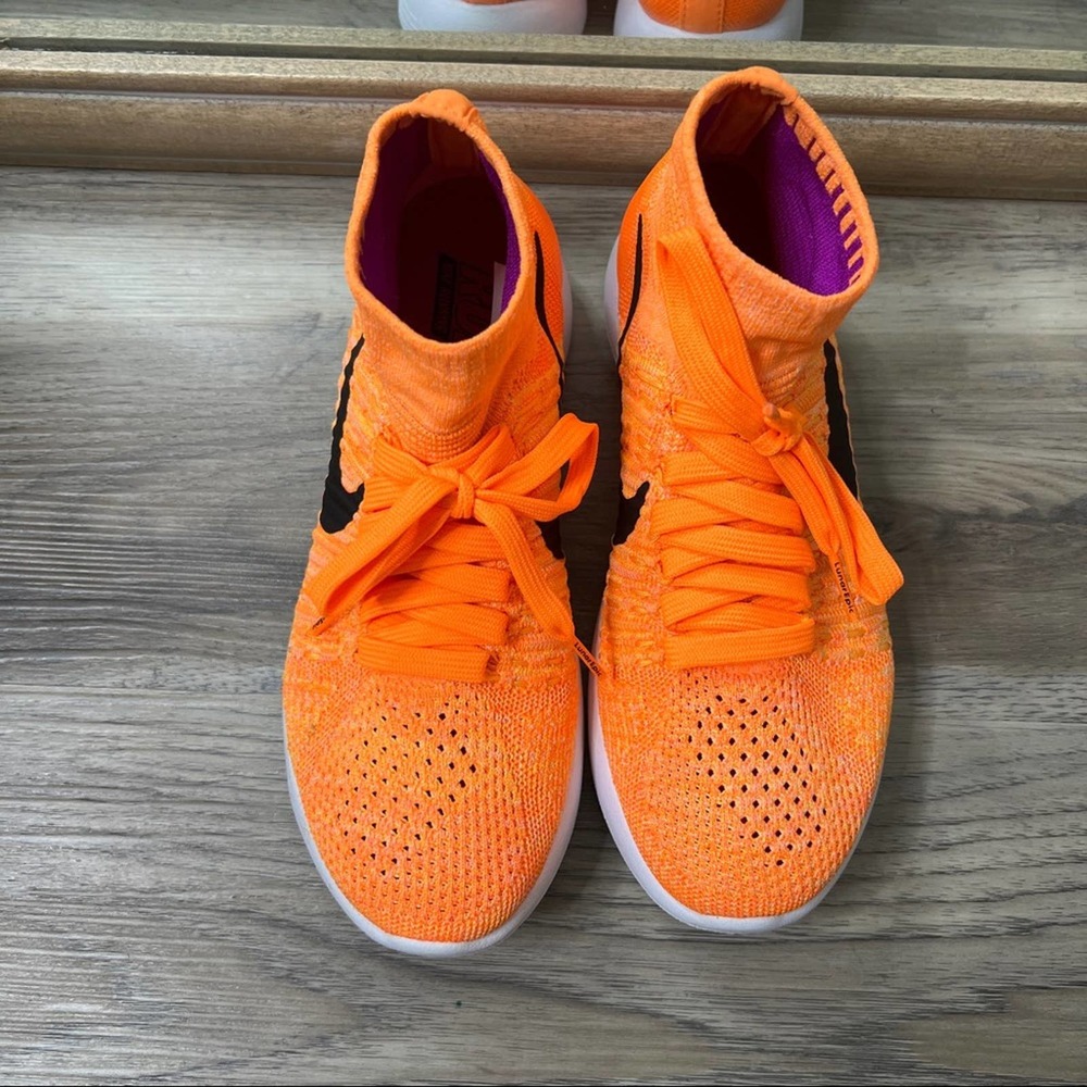 Nike Lunarepic Flyknit Laser Orange Sneakers Shoes sz 7 818677-801 - Picture 6 of 10